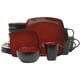 thumbnail image 1 of Juego de vajilla Gibson Elite Soho Lounge, 16 piezas, rojo y negro, 1 of 8