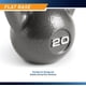 thumbnail image 4 of Kettlebell Marcy Hammertone HKB-020 de hierro fundido de 9 kg/20 lb, 4 of 7