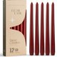 thumbnail image 1 of Velas de Pilar Leor & Lair 25 cm Rojo Oscuro - Pack de 12, 1 of 6