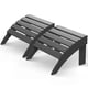 thumbnail image 1 of Set de 2 otomanes Adirondack GREENVINES para pies, HDPE gris, 1 of 6