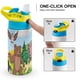 thumbnail image 4 of Osito Botella de Agua con Tapa Pop Top de Un Toque, Acero Inoxidable, a Prueba de Fugas, para Deportes, Botella Infantil azul 12 oz, 4 of 6