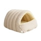 thumbnail image 5 of Cama Cueva Extraíble Para Gatos, Nido Suave Para Gatos De Interior, Para Jugar Con Gatitos, Talla M, Beige Claro, 5 of 5