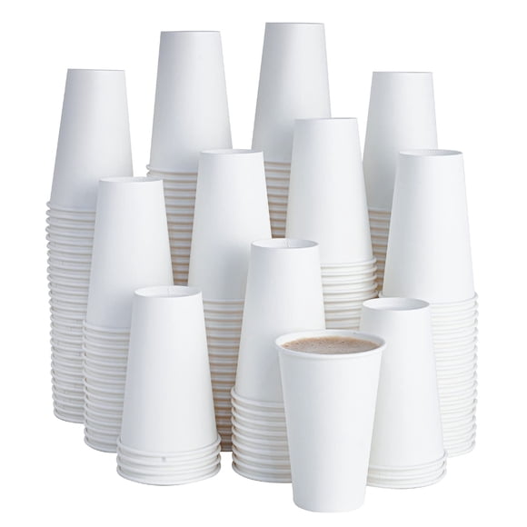 Taza de café de papel desechable LITOPAK 16 oz (473 ml) x210 blanca