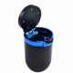 thumbnail image 2 of Cenicero De Coche De 4 Pcs Con Tapa Cenicero Auto Desmontable Sin Humo Bote De Basura Portátil De Mini Vehículo Con Luz Led Accesorios Interiores Universales Para Soporte De Taza (azul), 2 of 3