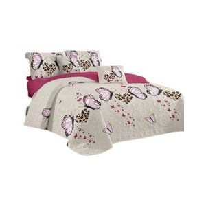 Genérico - Cubrecama Quilt 2 Plazas+2 Fundas Verano Fresco 13N57