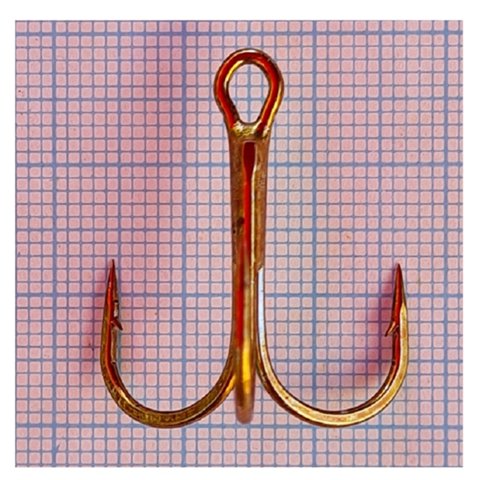 Silver Wave - Anzuelo Silve Wave Triple #2 26Mm 1 Gr Con Ojo Bronce Sobre Con 10 Anzuelos Pesca