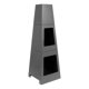 thumbnail image 2 of Chimenea Nordic Exterior Acero Negro 40x40x120cm, 2 of 4