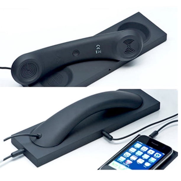Auricular retro para teléfono, auricular retro para celular, receptor telefónico retro antirradiación de 3,5 mm para iPhone, iPad, teléfonos móviles y computadora