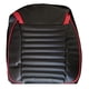 thumbnail image 2 of Funda Cubre Asientos Sport Diseño en Rojo 11 Piezas / 5 Cabeceras Negro, 2 of 3