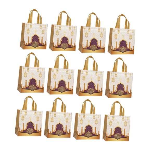 12 Bolsas De Regalo Para Festivales De Oriente Medio, Ideales Para Dulces, Pudines Y Pasteles, Estilo C.