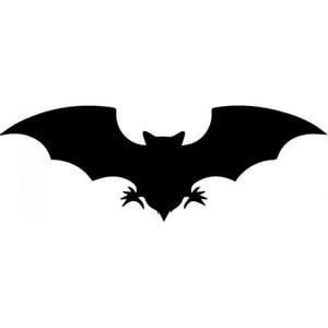 Rienda Libre Graphics - Decomural Creepy Vampire Bat Halloween Ws-32706