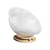 Magideal - Cama Para Gatos Space Capsule, Transparente, Estable, Universal, Fácil Limpieza, Centro De Actividades, Cama Para Mascotas Pequeñas, Juguete, Nido Par Sg