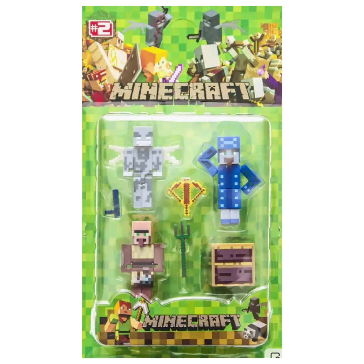 Total E-commerce - Juguete Figuras Set Minecraft Cube 4 4 Piezas Accesorios