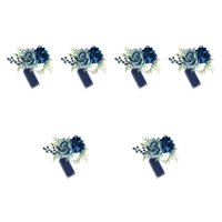 Bothyi - 6X Redsages De Muñeca De Boda Flores Elegantes Para La Mano Para La Ceremonia De Graduación De Aniversario