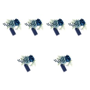 Bothyi - 6X Redsages De Muñeca De Boda Flores Elegantes Para La Mano Para La Ceremonia De Graduación De Aniversario