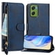 thumbnail image 5 of Funda Billetera Cremallera para Motorola Moto G06 4G con Porta Tarjetas, Soporte y Correa Azul, 5 of 5