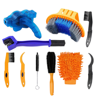 Telotenemos - Limpiador De Cadena Para Biclicleta 10 Piezas Cepillo Limpia Negro