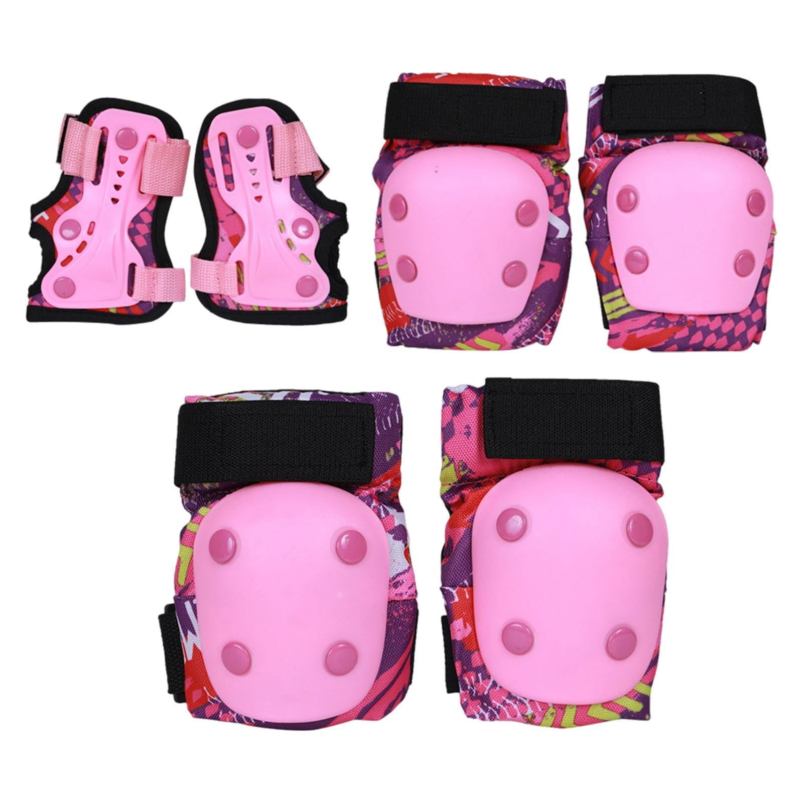 Ioensy - Almohadillas De Rodilla Y Codo Para Niños Rodas De Rodilla Para Montar En Bicicleta De Actividades Al Aire Libre S Pink