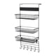 thumbnail image 2 of Organizador De Despensa Sobre La Puerta, Estante De Almacenamiento Para Lavandería, Gabinete, Cocina, Negro, 2 of 5