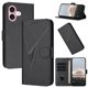 thumbnail image 1 of Funda Cartera Fibra de Carbono para iPhone 16 con Soporte y Cierre Magnético Negro, 1 of 6