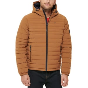 Chaqueta Tommy Hilfiger De Poliéster Elástico Con Capucha, Plegable, Para Hombre
