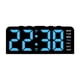 thumbnail image 3 of Reloj De Alarma Digital Numerales Versátiles Reloj LED Para El Escritorio De Inicio De La Oficina Azul, 3 of 5