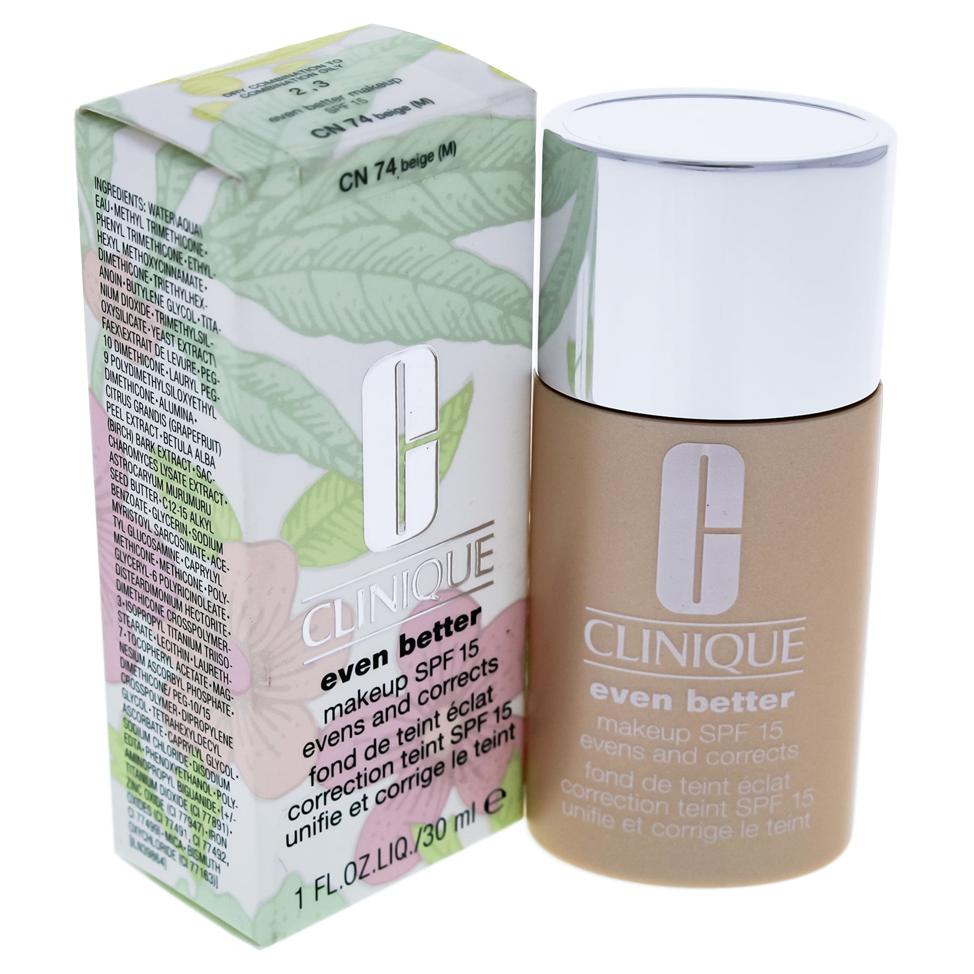 Clinique - Maquillaje Aún Mejor Spf 15 - Cn 74 Beige (m) - Piel Seca A Mixta Grasa De Para Mujeres - Base De 1 Oz