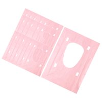Bothyi - 20X Funda De Asiento De Inodoro Desechable Portátil Antideslizante Para Hoteles De Niños Y Adultos Rosa