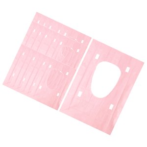 Bothyi - 20X Funda De Asiento De Inodoro Desechable Portátil Antideslizante Para Hoteles De Niños Y Adultos Rosa