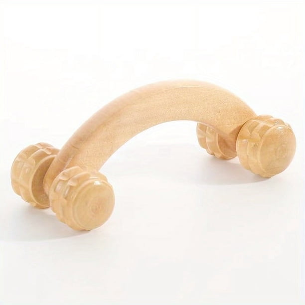 1pc Body Roller Massager, Wooden Massager With Ball Rollers, Multi-Functional Back Roller, Body Muscle Meridian Fitness Massage Tool, Muscle Roller