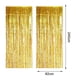 thumbnail image 2 of Xiao Hua Juego de 4 Piezas de Cortina de Lluvia Roja con Borlas Brillantes de 3.3ft x 8.2ft, Pantalla de Fondo para Fotos, Cumpleaños, Boda, Suministros de Decoración para Fiestas y Eventos Festivos, 2 of 4