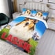 thumbnail image 3 of Lassie Conjunto de sábanas temático, trío de piezas, cómodo y amigable con la piel, diseño único, regalo de decoración para el hogar para familiares, amigos y fans, 90 cm * 190 cm, 3 of 6