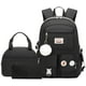 thumbnail image 1 of Mochila escolar Hey Yoo para niñas con lonchera negra de 17.9 pulgadas, 1 of 3