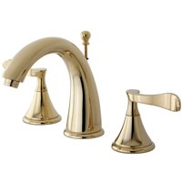 Grifo De Baño Kingston Brass Ks2972Cfl Widesside 8, Latón Pulido