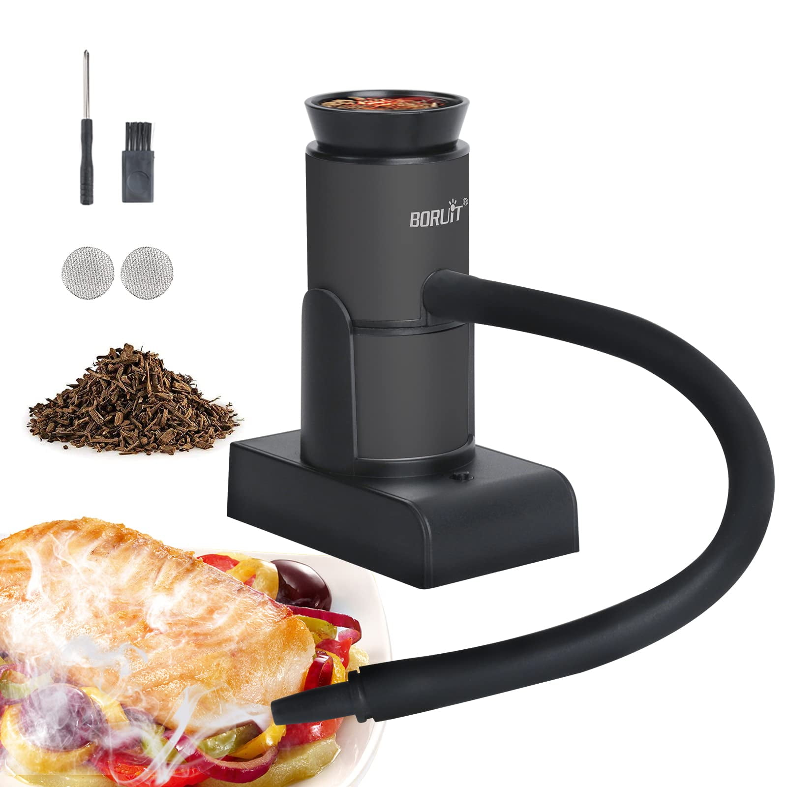 Kit Portátil De Ahumador Para Alimentos Y Bebidas Boruit Smoking Gun