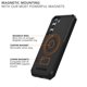 thumbnail image 4 of Funda Rokform para Galaxy S23 Plus, resistente, magnética, con cierre giratorio, color negro, 4 of 8