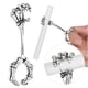 thumbnail image 4 of 1pc Men's Hand Bone-design Smoking Ring, Cigarette Holder, Thick Smoke Rack Holder Clip, Skull Pattern Cigarette Holder, Hand Bones Cigarette Ring Holder, Smoking Accessories, 4 of 5