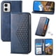 thumbnail image 1 of Funda Flip FOXDOCK para Motorola Moto G73 , Estilo Billetera con Diseño Rombo, Correa de Mano y Soporte, Uso Diario, 1 of 6