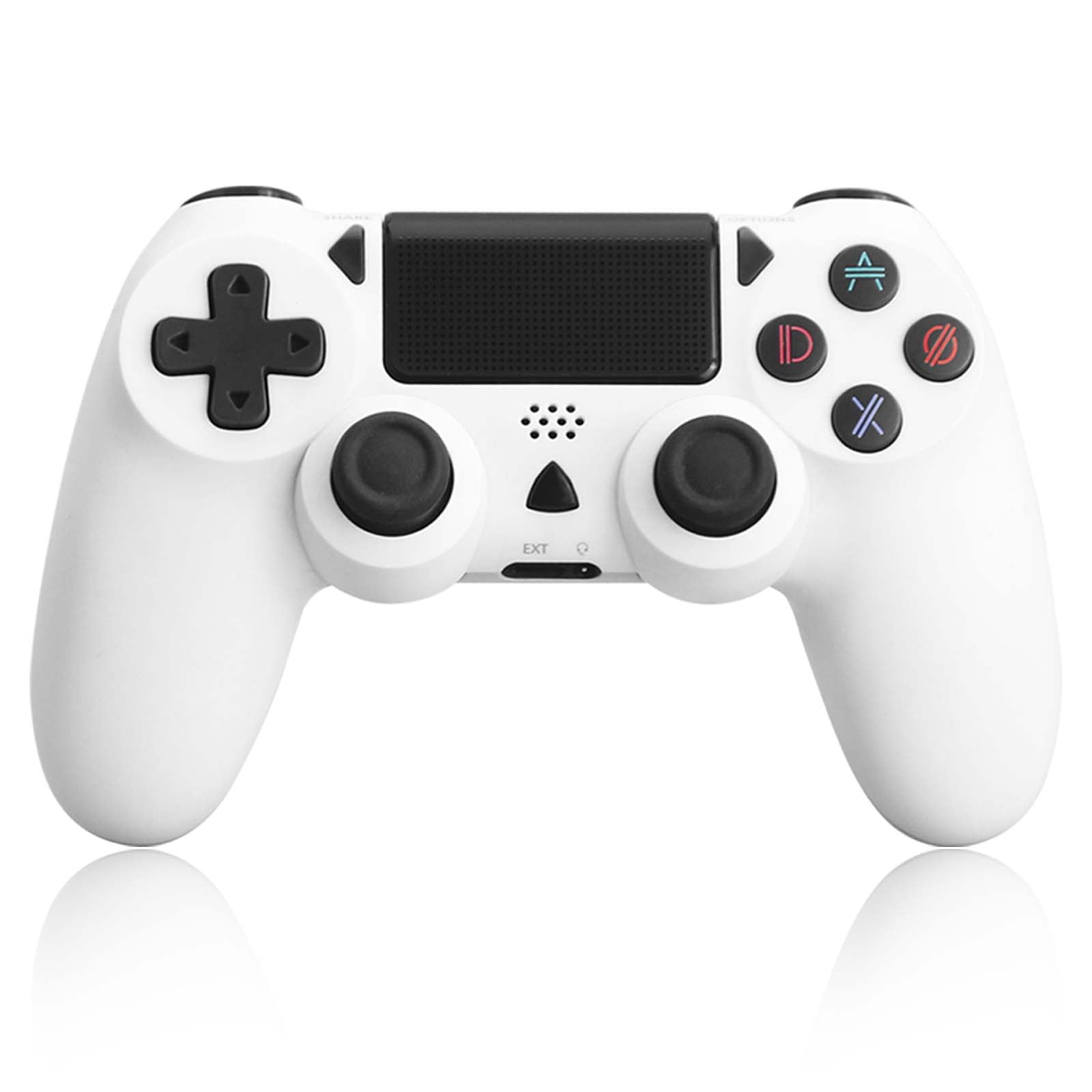 Genérico - Mando Inalámbrico Compatible Con Ps4/slim/pro Y Pc, Joystick Para Juegos Remotos, Blanco