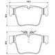 thumbnail image 2 of Pastillas Freno para auto Mercedes Benz GLC220d 2016-2023 Trasero, 2 of 3