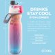 thumbnail image 5 of Botella O2COOL Mist N Sip 590 ml – Pack de 2 – Ombre, 5 of 8
