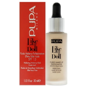 Pupa Milano - Como Una Muñeca Que Perfecciona La Base De Maquillaje Con Apariencia De Desnudo Líquido Spf - Beige Natural De Para Mujeres - Base