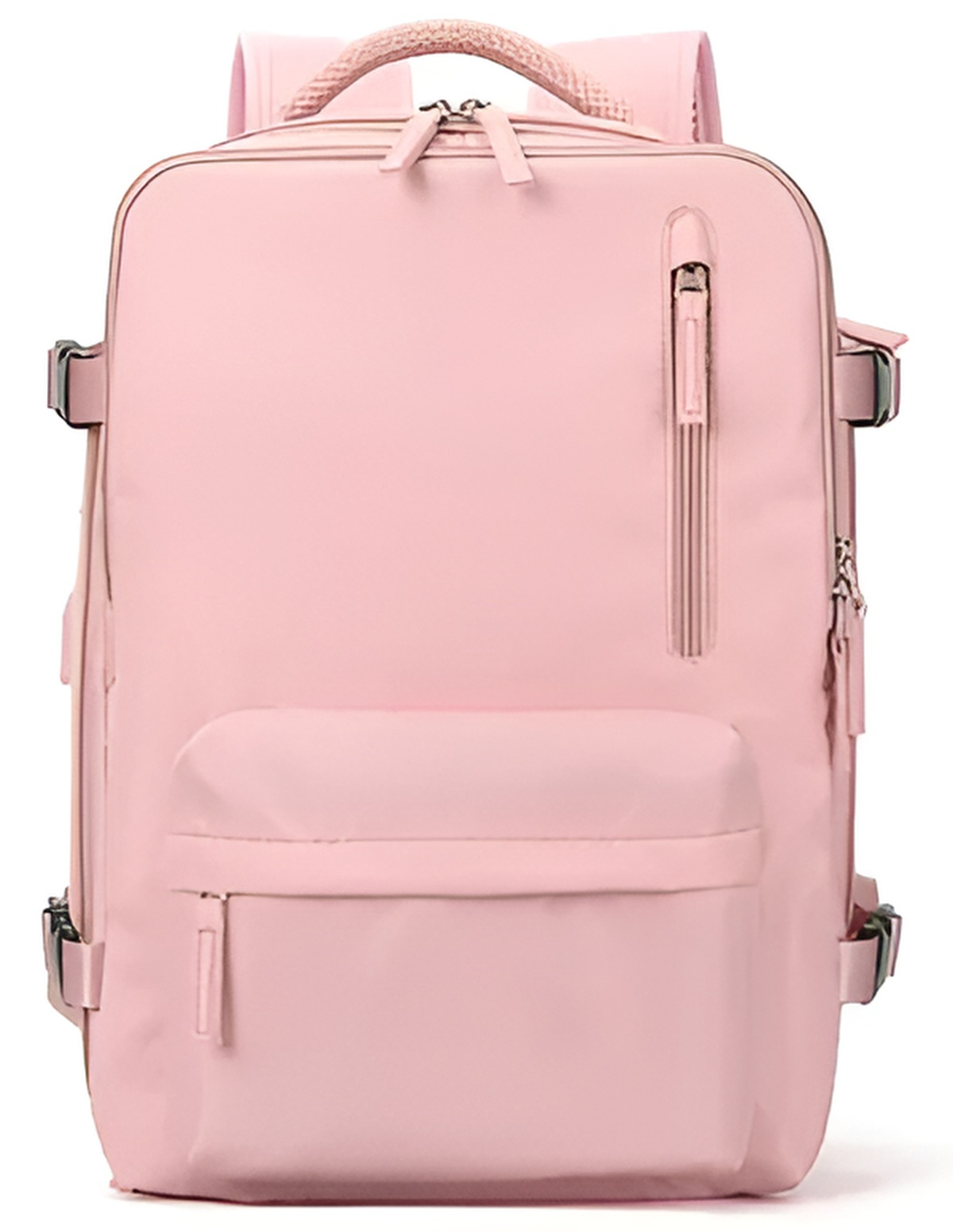 Genérico - Mochila Viaje Cabina Avión Impermeable Viral Zapatos Usb Rosada