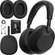 thumbnail image 1 of Sony WH1000XM6/B, los mejores audífonos inalámbricos con cancelación de ruido, color negro, paquete con repuestos de almohadillas para audífonos Deco Essentials y guía maestra no oficial de Deco Gear, 1 of 9