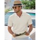 thumbnail image 2 of JMIERR Polo texturizado para hombre de manga corta, 2 of 3