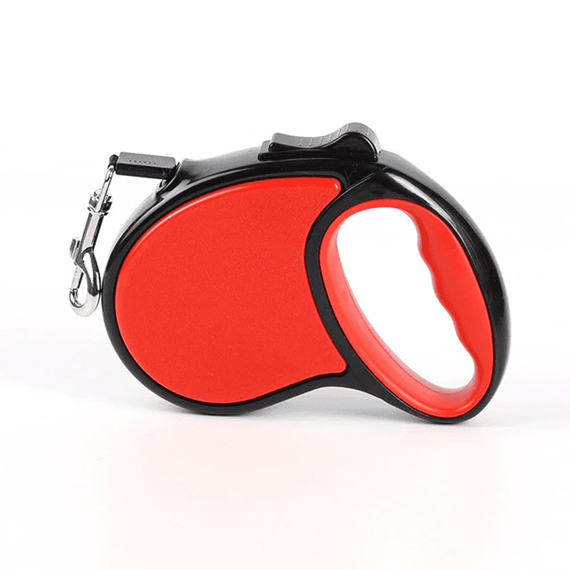 Correa Diseño Retractil Tracción Perros Gatos Pequeños 3 Mts Rojo