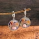 thumbnail image 5 of Gorgeous Women's Gemstone Turquoise & Zircon Inlaid Stud Earrings - A Stylish Accessory!, 5 of 5