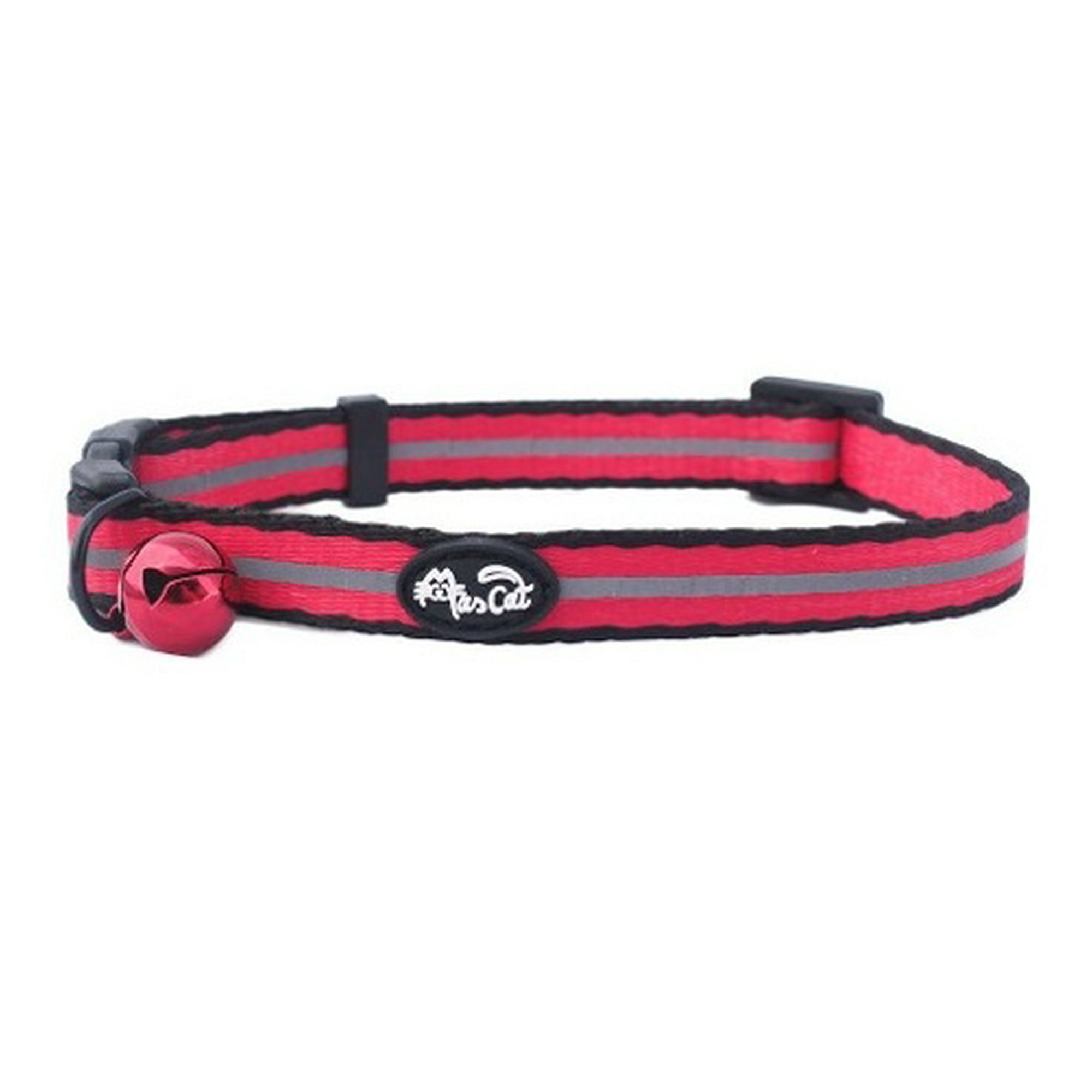 Mascan - Collar Reflectante Rojo Para Gato Mascat