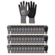 thumbnail image 1 of Guantes de trabajo LOCCEF, microespuma, recubiertos de nitrilo, 6 pares, color gris 9/L, 1 of 8
