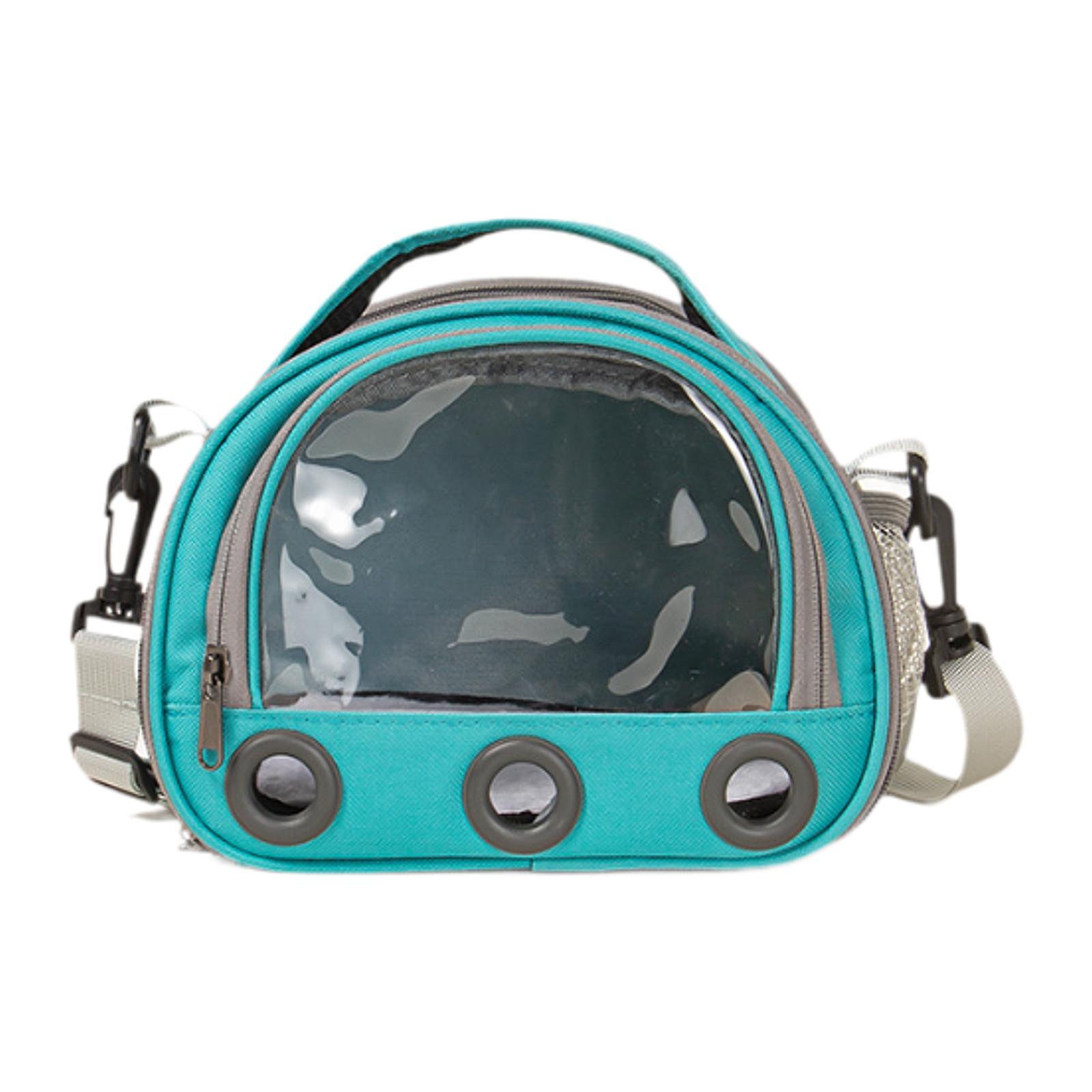 Magideal - Bolsa De Transporte De Viaje Para Hámster, Jaula Portadora De Chinchilla, Estuche De Transporte Para Animales Pequeños De Chinchilla, Bolso De Hombro Azul